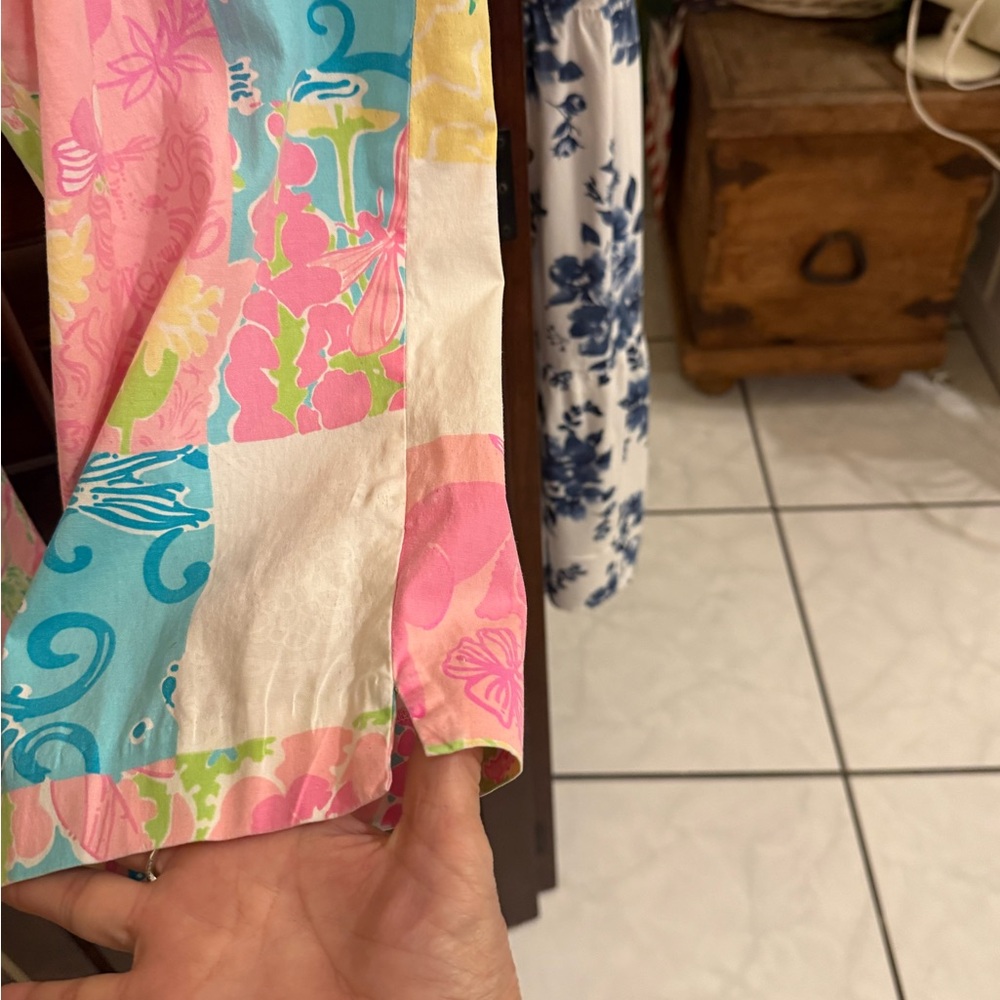 Lilly Pulitzer Colorful Patchwork Cropped Pants - Picture 4 of 7